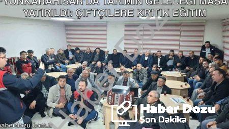 Afyonkarahisar’da Tarımın Geleceği Masaya Yatırıldı: Çiftçilere Kritik Eğitim