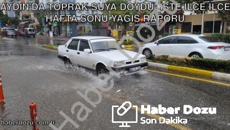 Aydın’da Toprak Suya Doydu: İşte İlçe İlçe Hafta Sonu Yağış Raporu