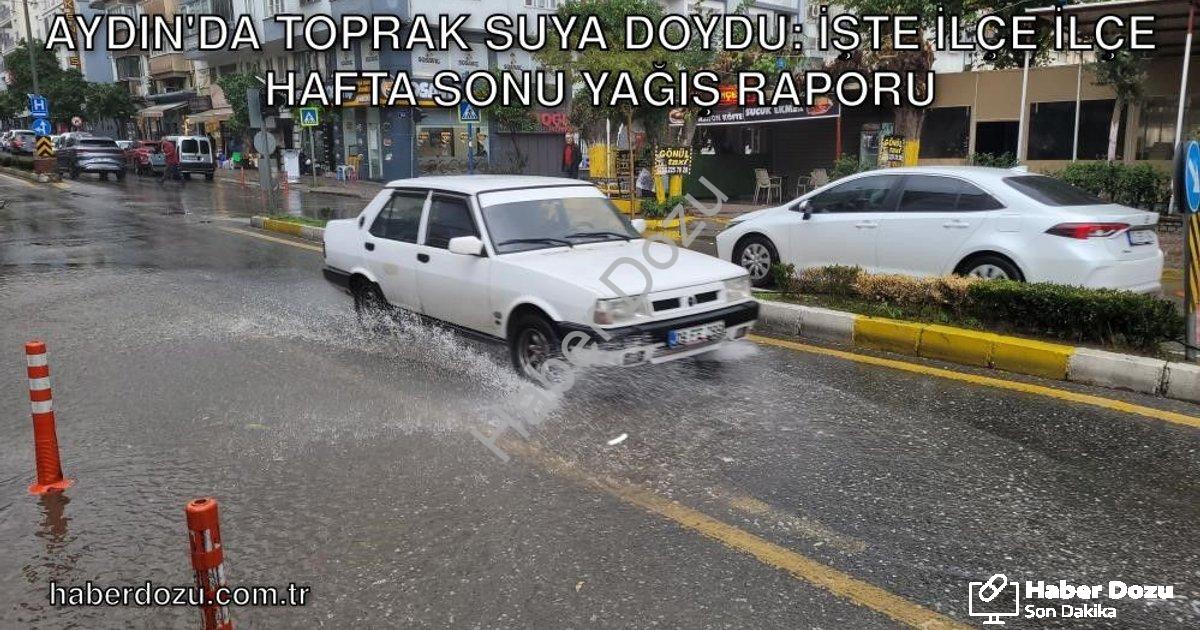 "Aydın'da Toprak Suya Doydu: İşte İlçe İlçe Hafta Sonu Yağış Raporu" başlıklı haber için fotorealist