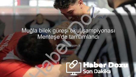 Muğla bilek güreşi okul şampiyonası Menteşe’de tamamlandı