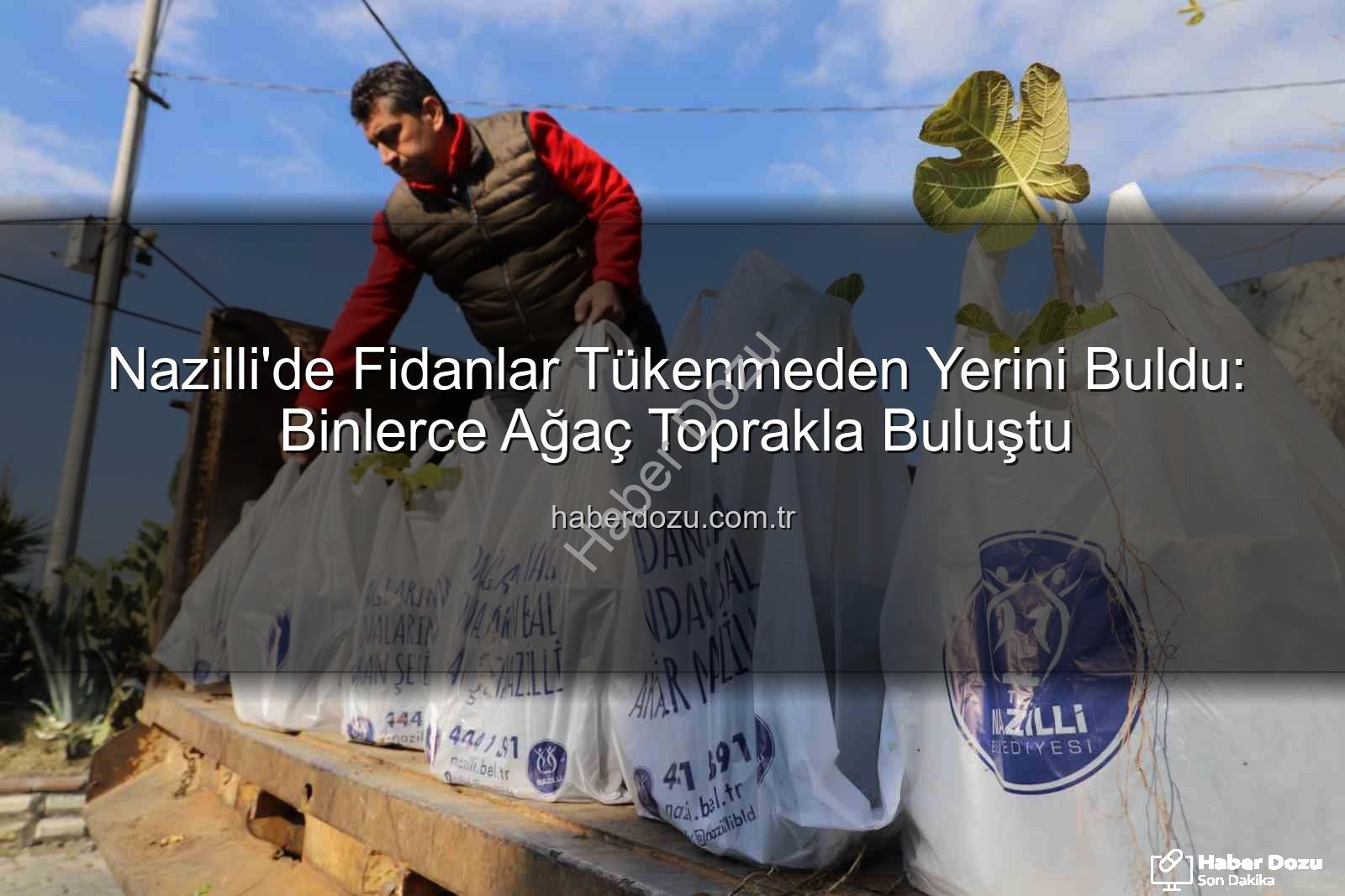 Nazilli fidan dağıtımı - Nazilli'de Fidanlar Tükenmeden Yerini Buldu: Binlerce Ağaç Toprakla Buluştu