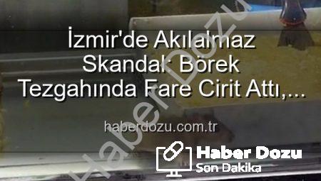 İzmir’de Akılalmaz Skandal: Börek Tezgahında Fare Cirit Attı, İşletme Mühürlendi!