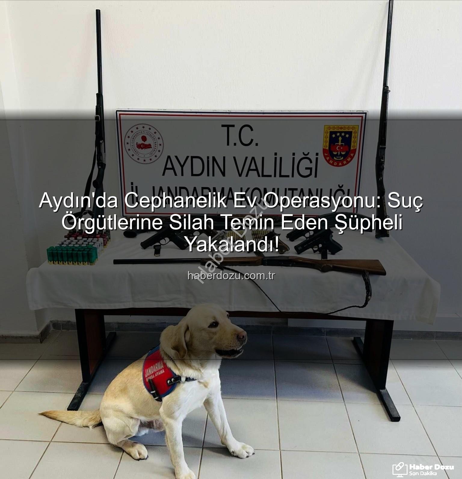 ruhsatsız silah operasyonu - Aydın'da Cephanelik Ev Operasyonu: Suç Örgütlerine Silah Temin Eden Şüpheli Yakalandı!